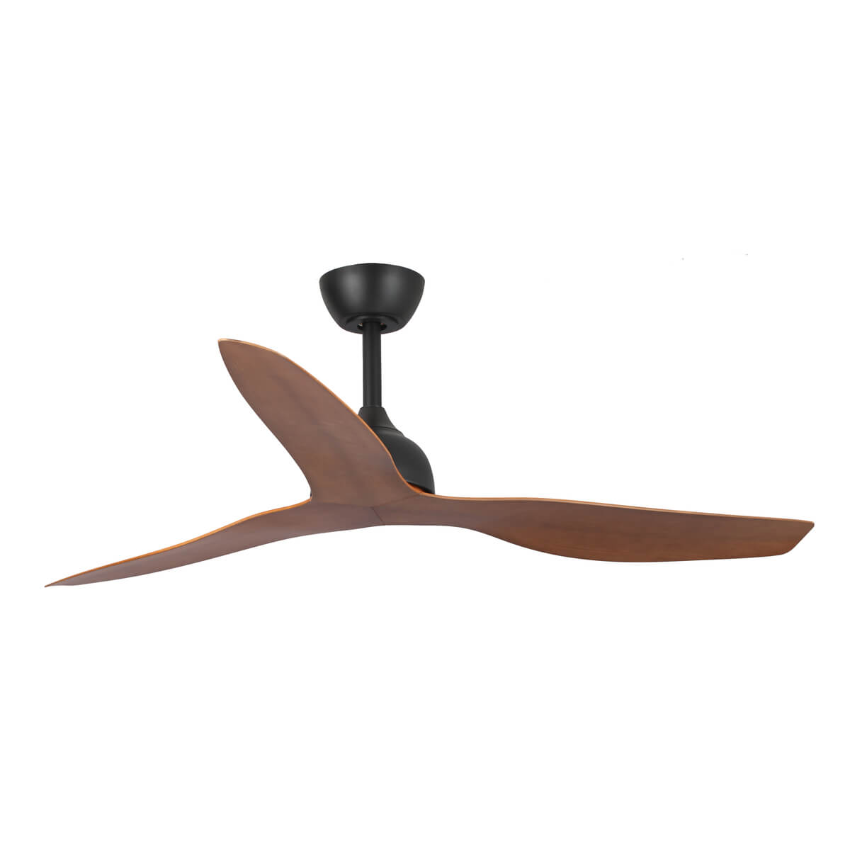Eco Style DC Ceiling Fan with Remote Control – Black / Koa 52″