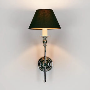 Soho Curved Wall Light Base Shiny Nickel