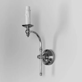Soho Curved Wall Light Base Shiny Nickel