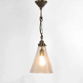 Gadsden Ceiling Pendant Small Silver with Clear Glass