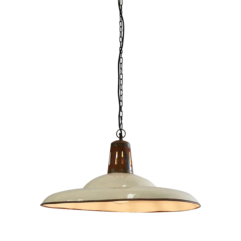 Zetland Ceiling Pendant Large Old White