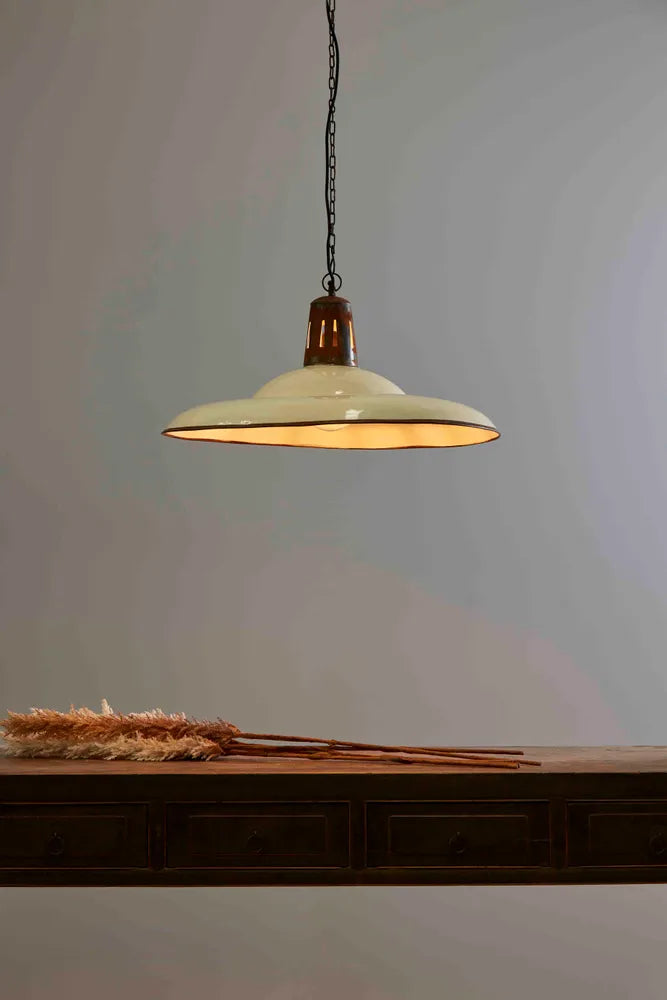 Zetland Ceiling Pendant Large Old White