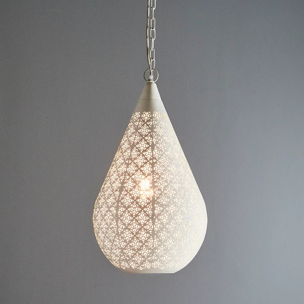 Europa Ceiling Pendant Medium White