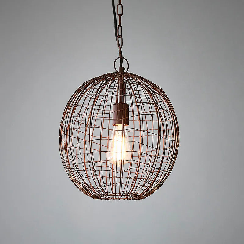 Cray Ball Ceiling Pendant Small Antique Copper