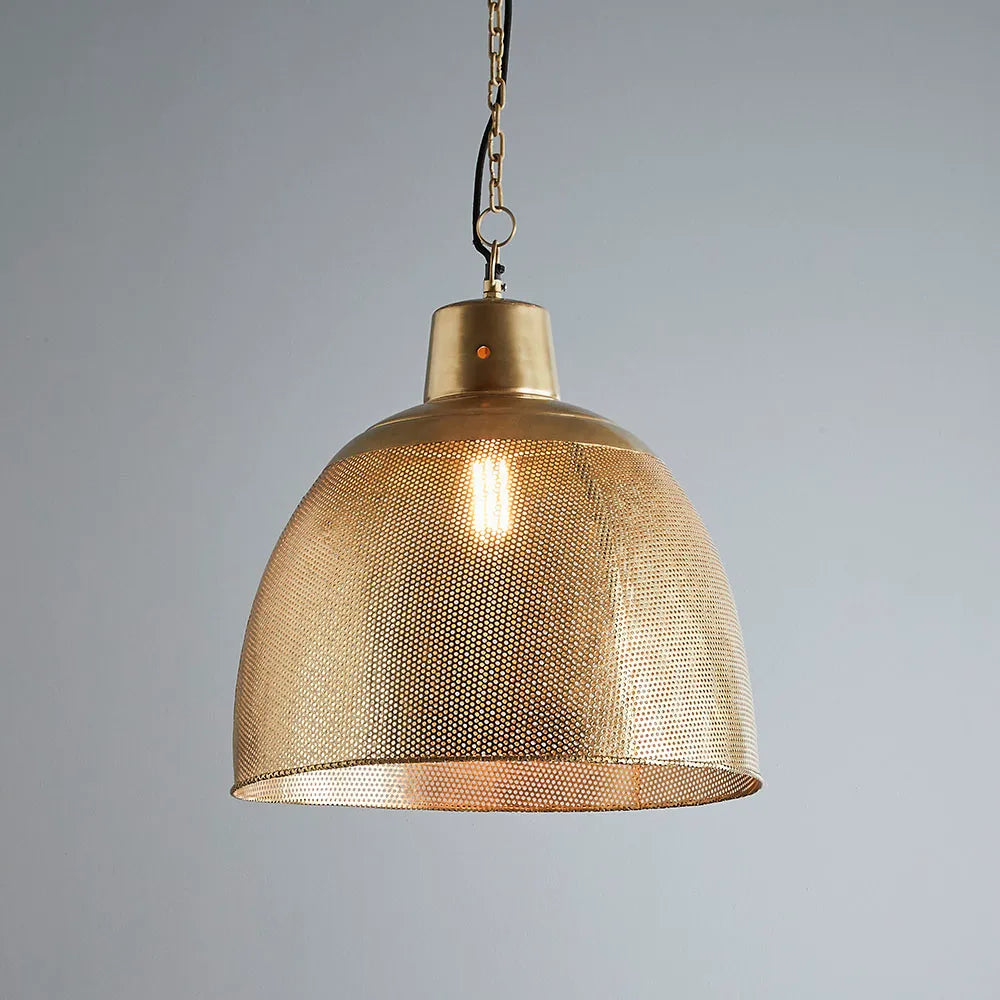 Riva Ceiling Pendant Medium Antique Brass