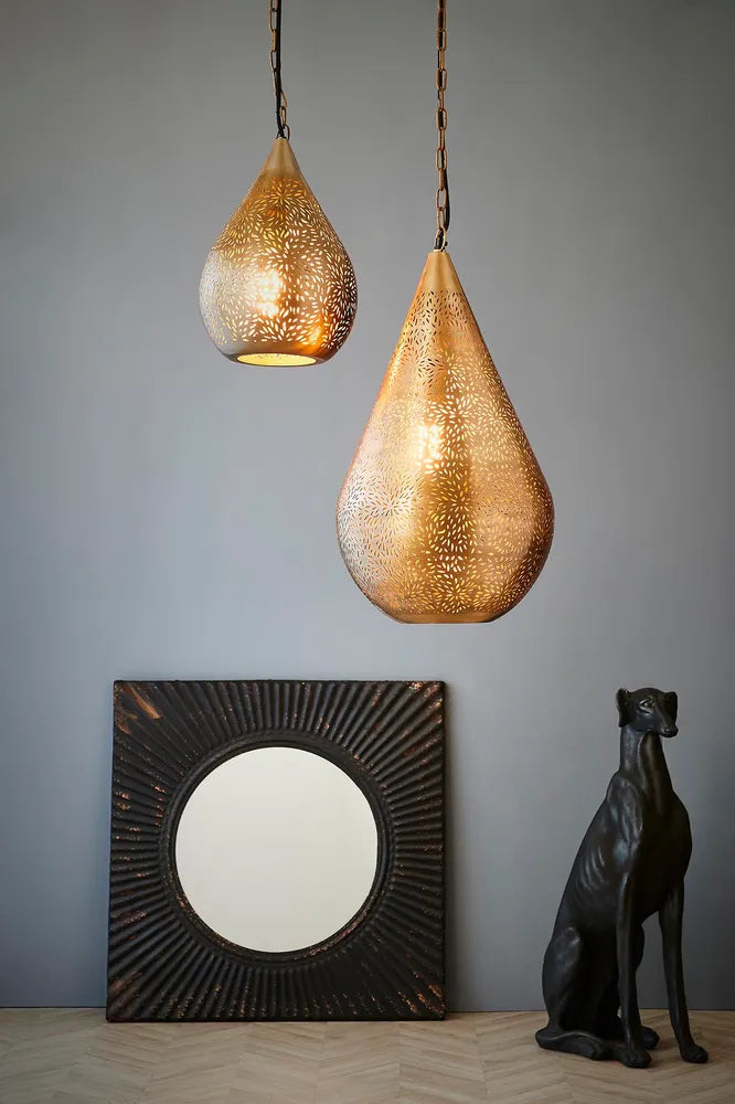 Aquarius Ceiling Pendant Medium Brass