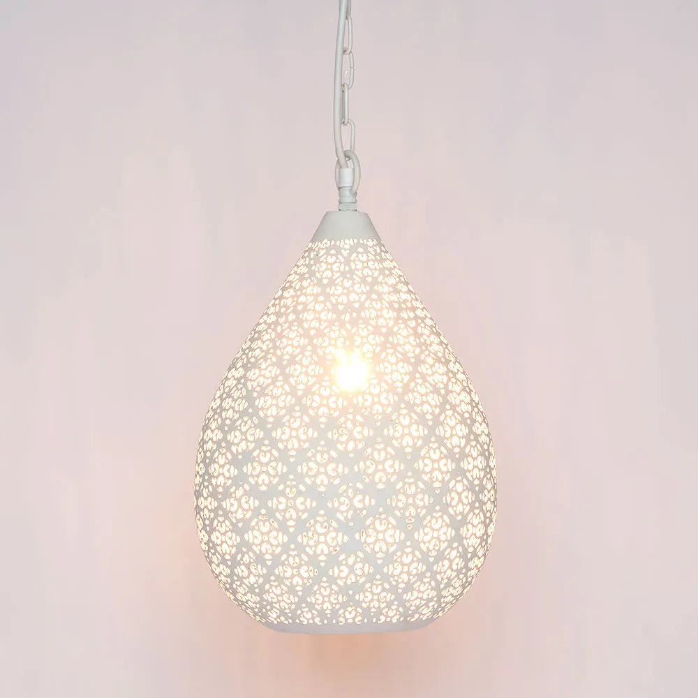 Europa Ceiling Pendant Small White