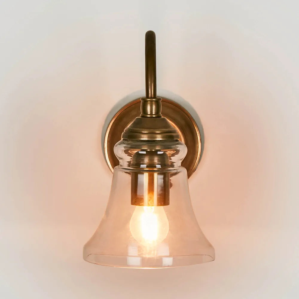 Plaza Wall Light Antique Brass
