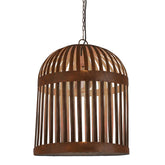 Esch Cage Ceiling Pendant Rust