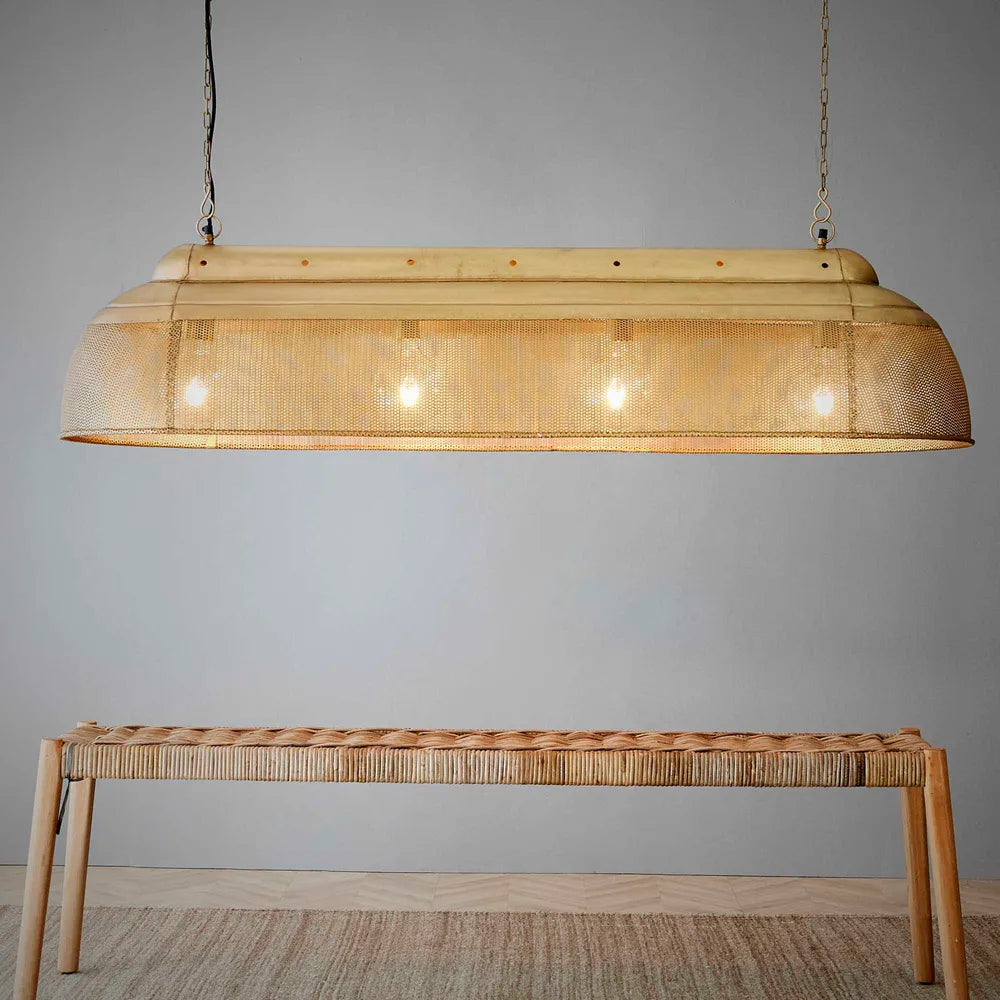 Riva Ceiling Pendant Extra Long Antique Brass