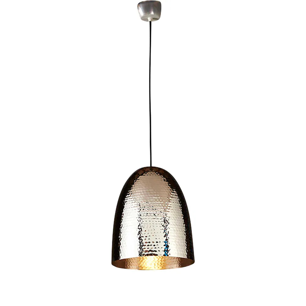 Dolce Beaten Ceiling Pendant Silver