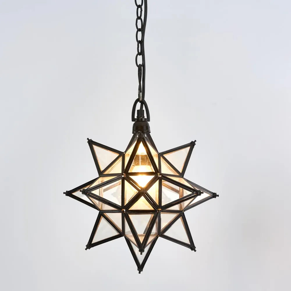 Star Ceiling Pendant Small Black