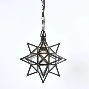 Star Ceiling Pendant Small Black