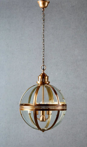 Saxon Ceiling Pendant Medium Antique Brass