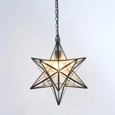 Star Ceiling Pendant Large Black