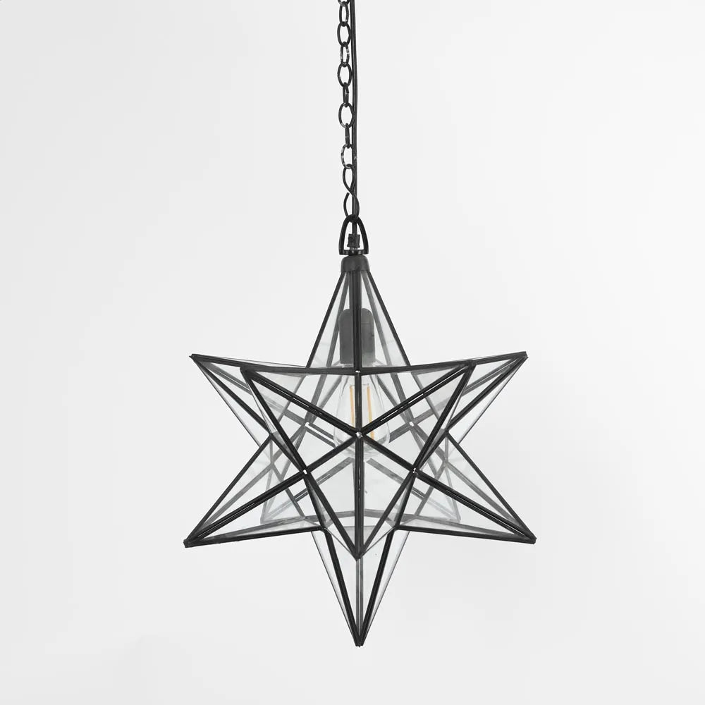 Star Ceiling Pendant Large Black