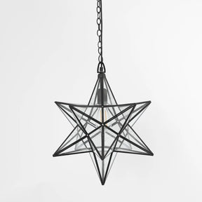 Star Ceiling Pendant Large Black