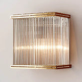 Verre Rectangular Wall Light Brass