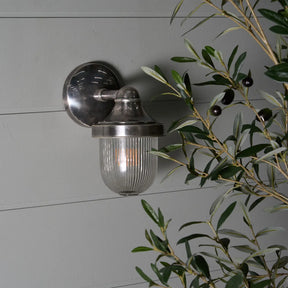 Jade Outdoor Wall Light Silver