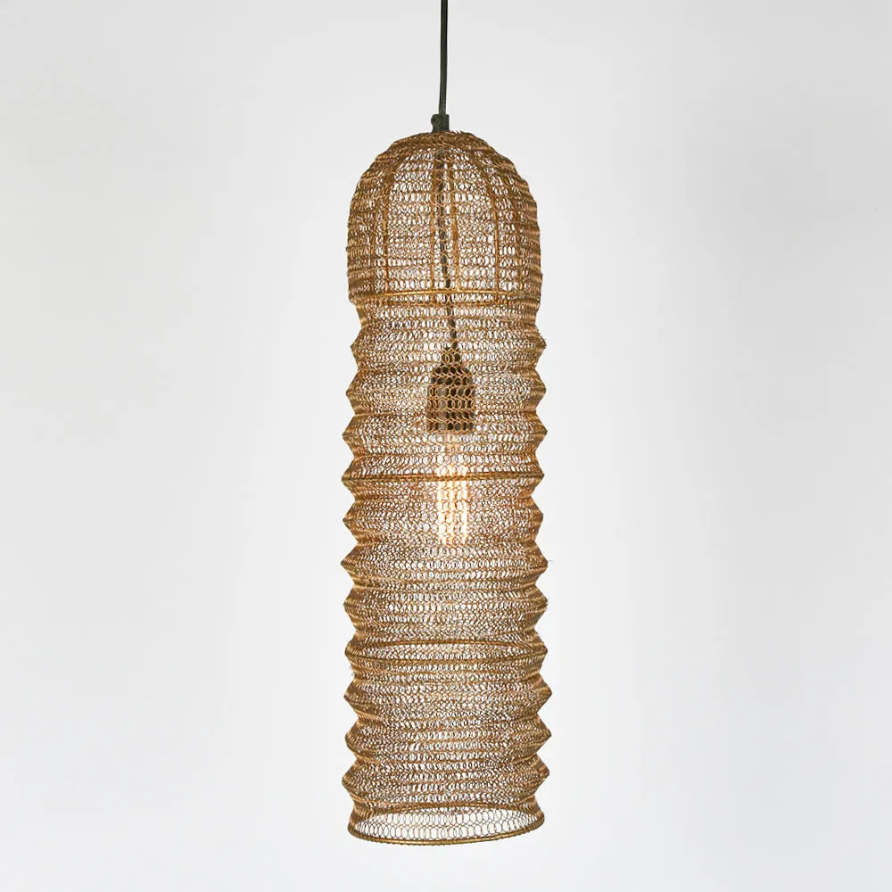 Monash Wire Mesh Ceiling Pendant Brass