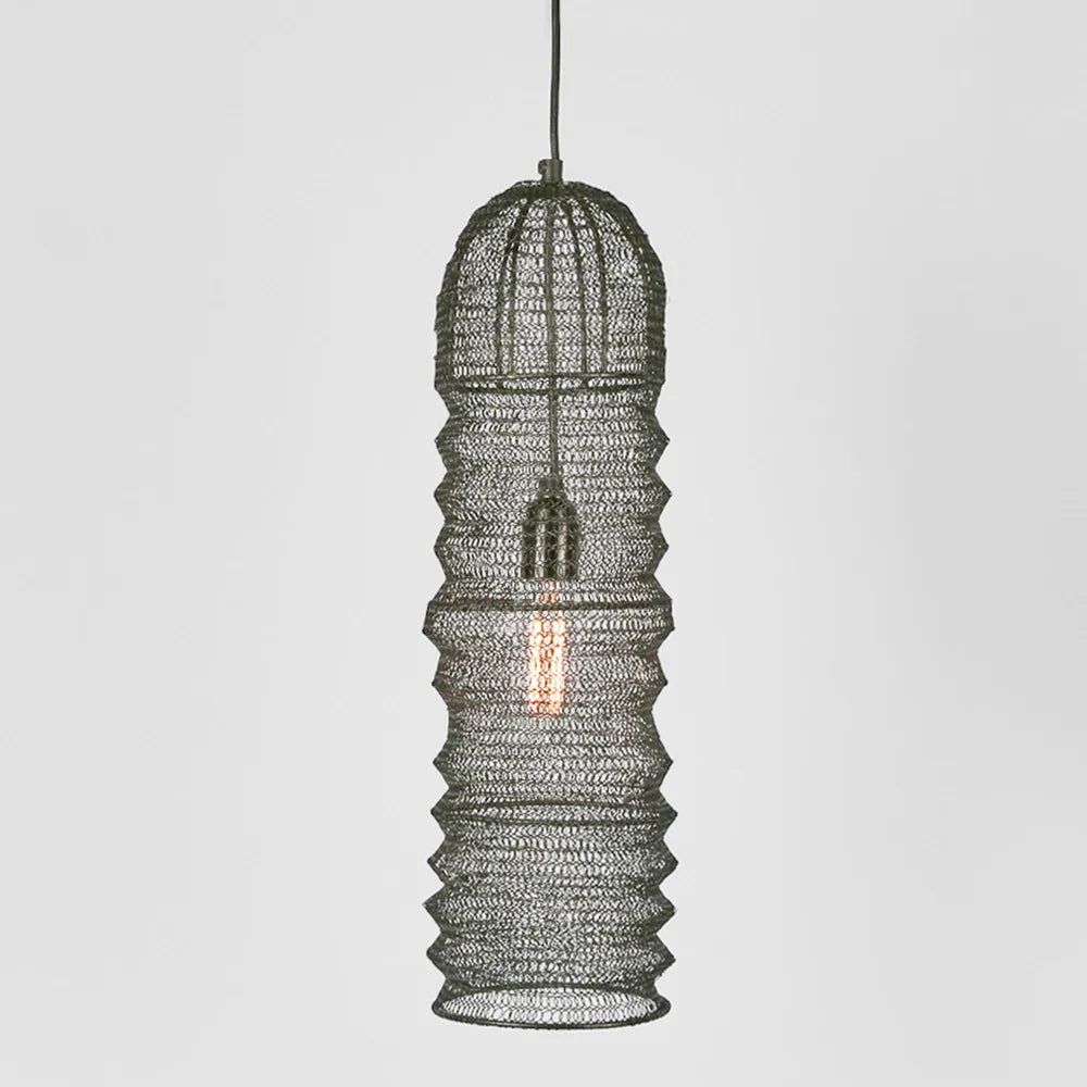 Monash Wire Mesh Ceiling Pendant Black