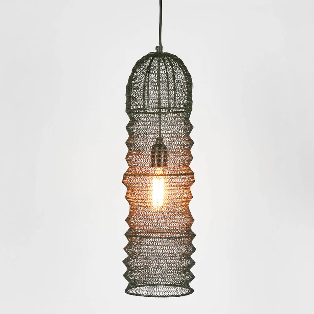 Monash Wire Mesh Ceiling Pendant Black