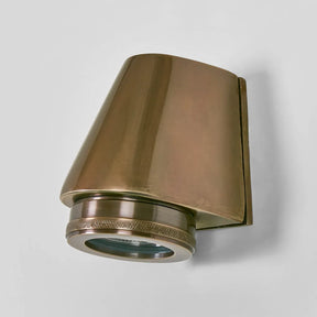 Seaman Outdoor Wall Light Antique Brass