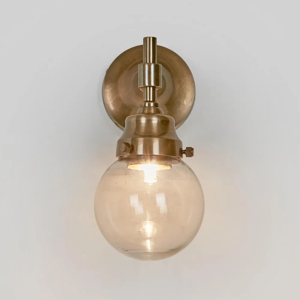 Iceberg Outdoor Wall Light Antique Brass