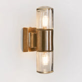 Plover Outdoor Wall Light Antique Brass