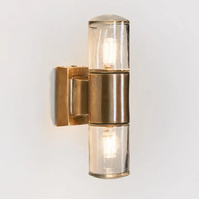 Plover Outdoor Wall Light Antique Brass