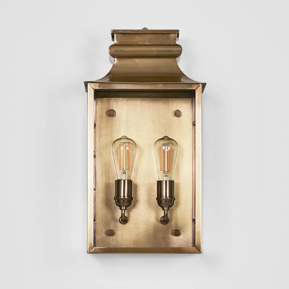 Westpoint Outdoor Wall Light Antique Brass