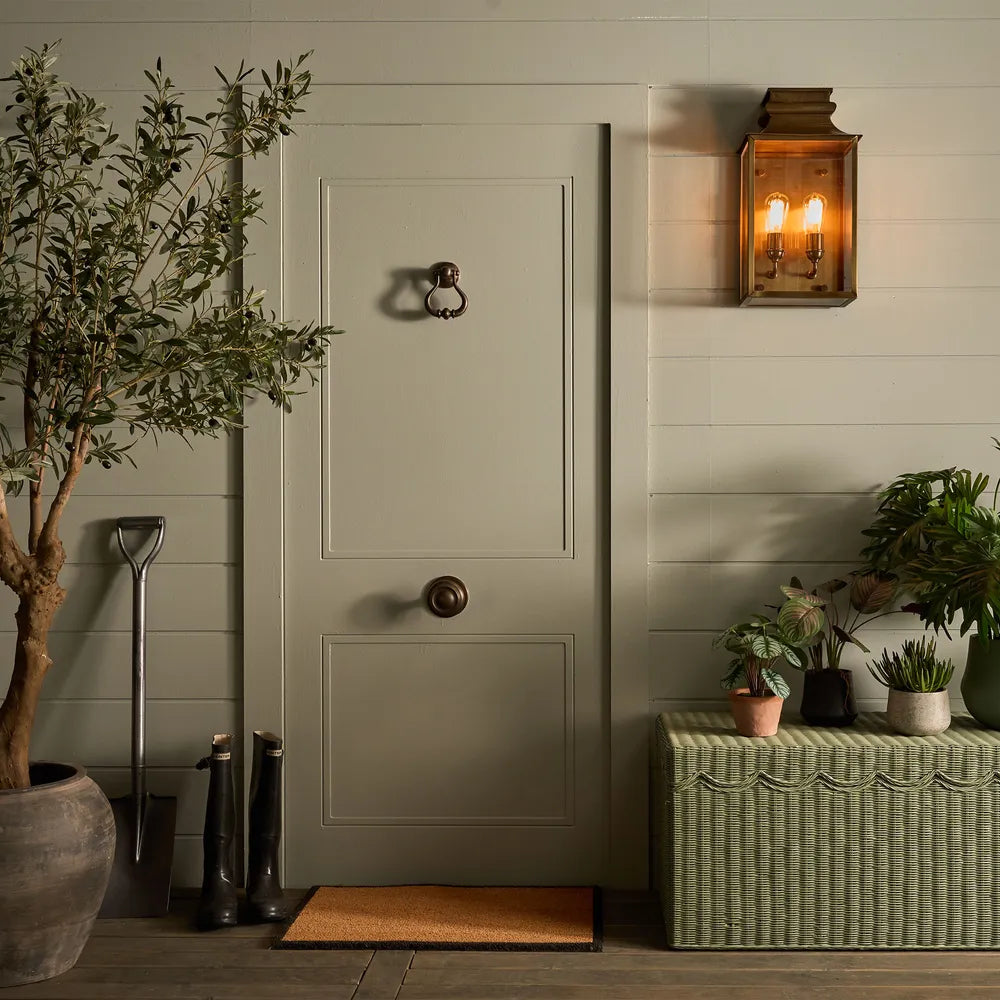 Westpoint Outdoor Wall Light Antique Brass