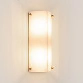 Tubular Alabaster Wall Light
