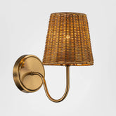 Athens Wall Light Antique Brass with Shade