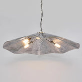 Melville Ceiling Pendant Hammered Large Antique Silver