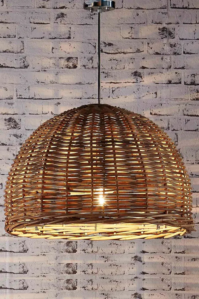 Rattan Ceiling Pendant Large Natural