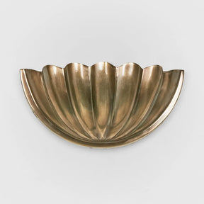 Half Moon Shell Shade Wall Light Large