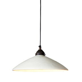 Newport Ceramic Dish Ceiling Pendant Medium White