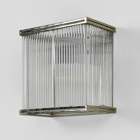 Verre Rectangular Wall Light Silver