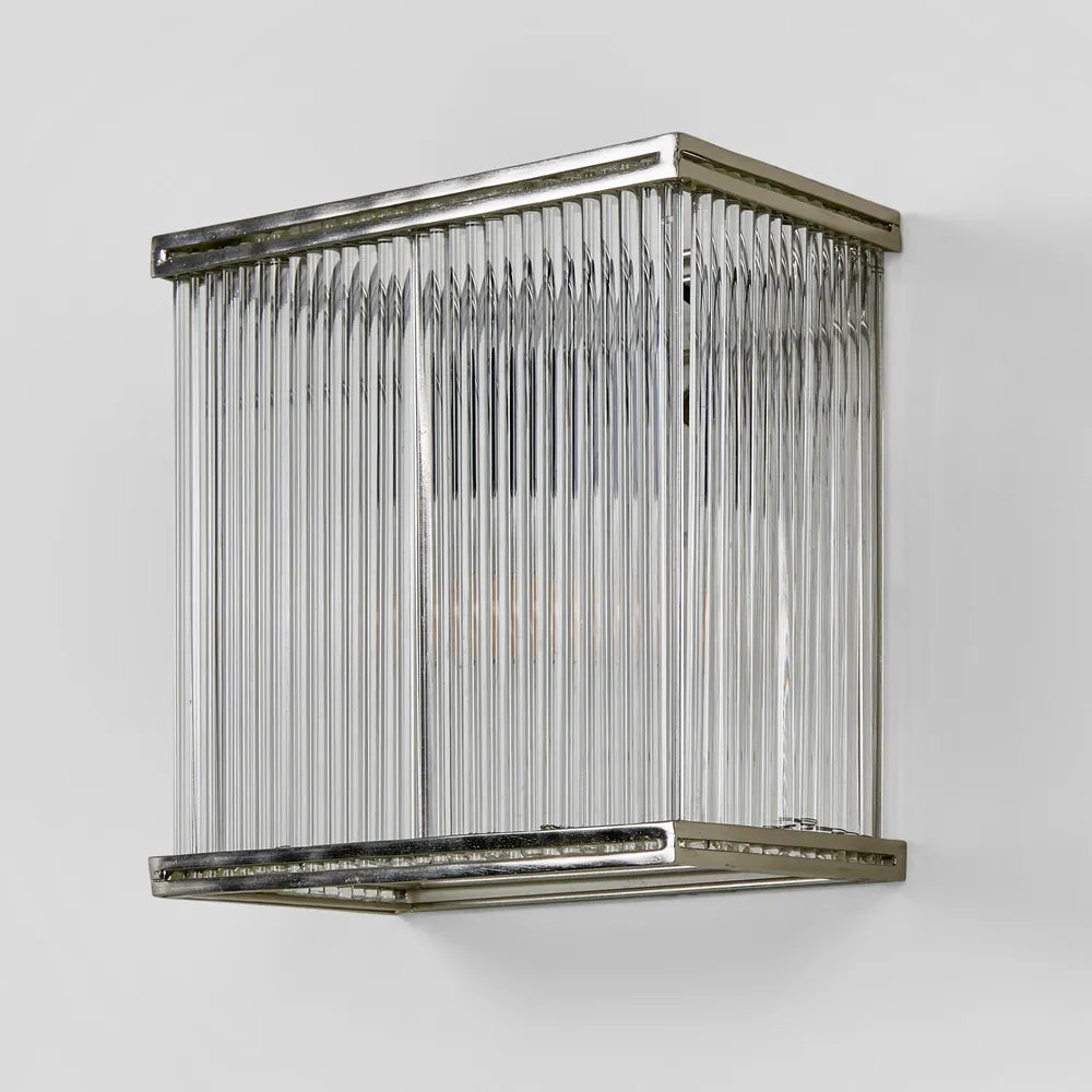 Verre Rectangular Wall Light Silver