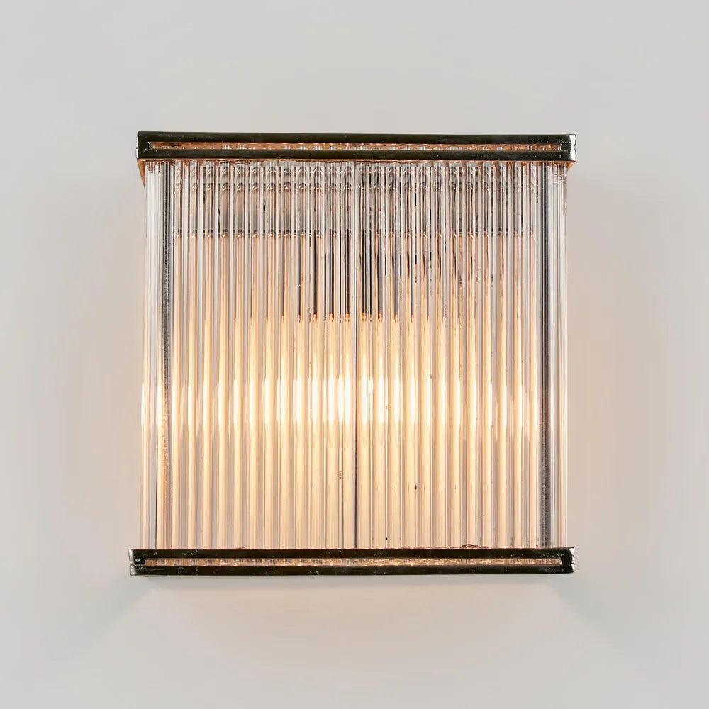 Verre Rectangular Wall Light Silver