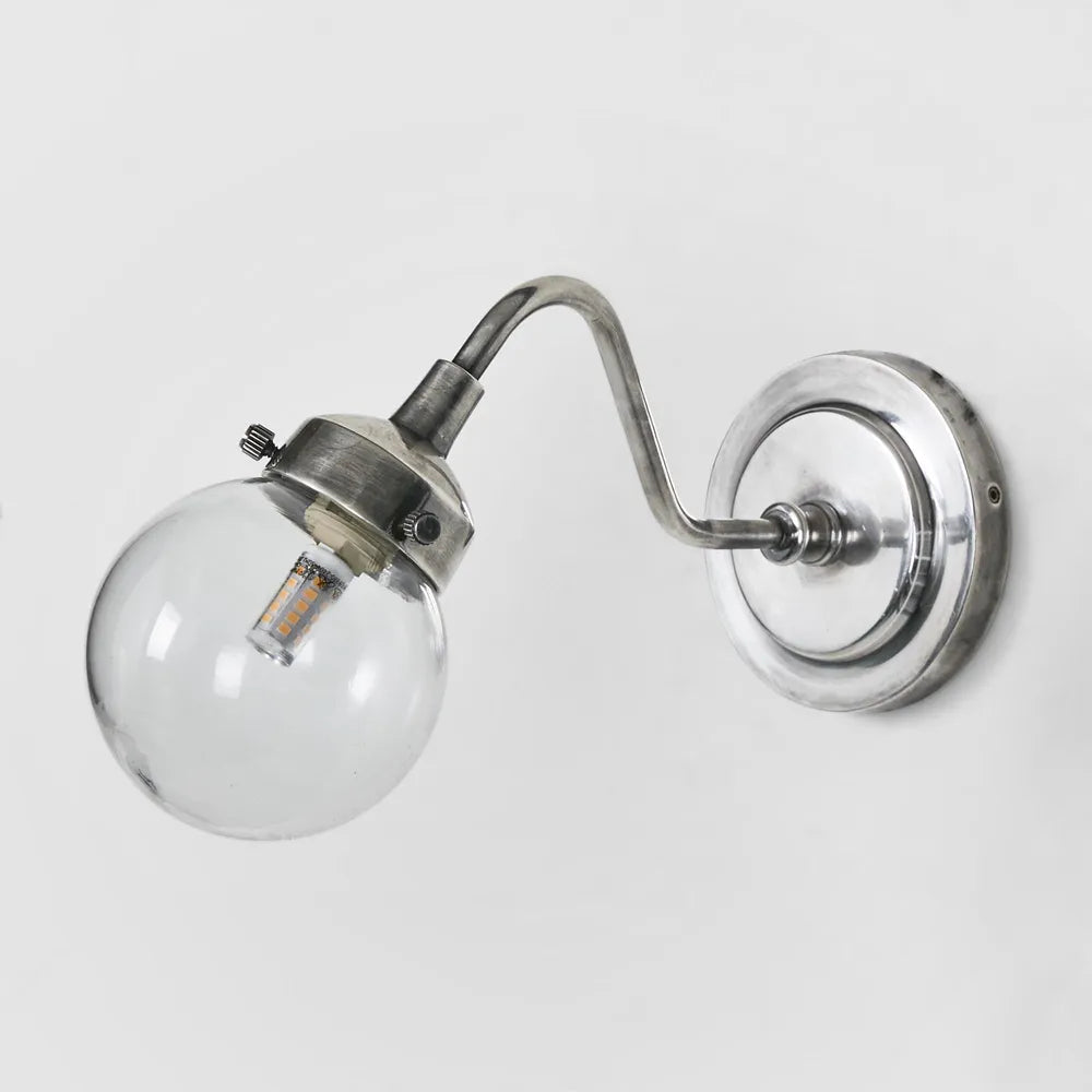 Beacon Outdoor Wall Lamp Antique Silver