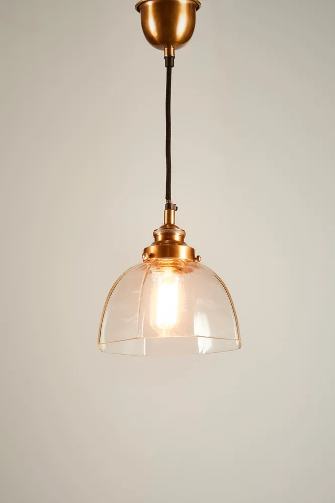 Hobart Ceiling Pendant Antique Brass