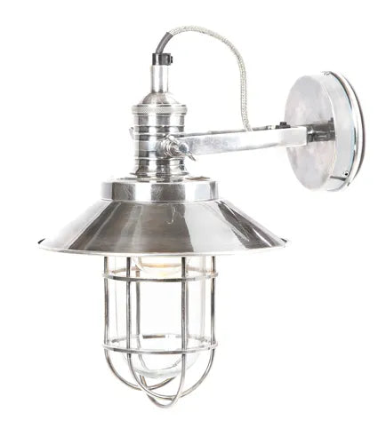 Maine Wall Light Antique Silver