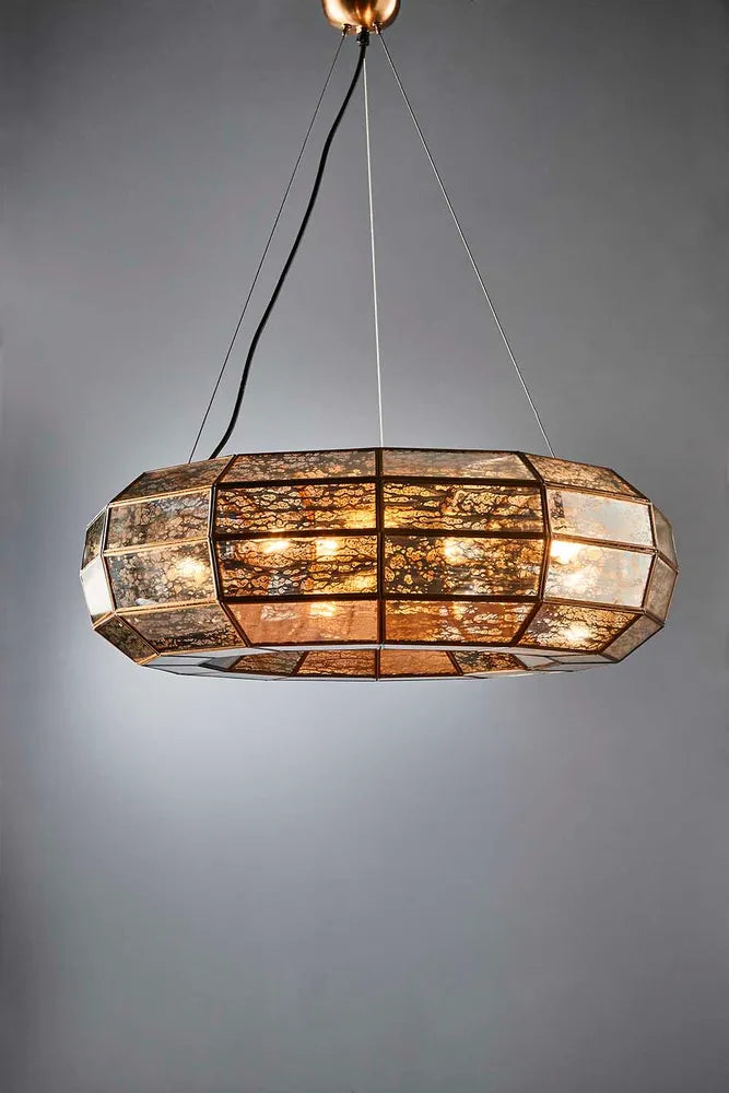 Victoria Ceiling Pendant Small Antique Brass