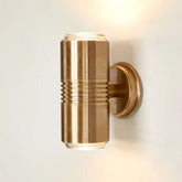 Primrose Up and Down Outdoor Wall Light Antique Brass