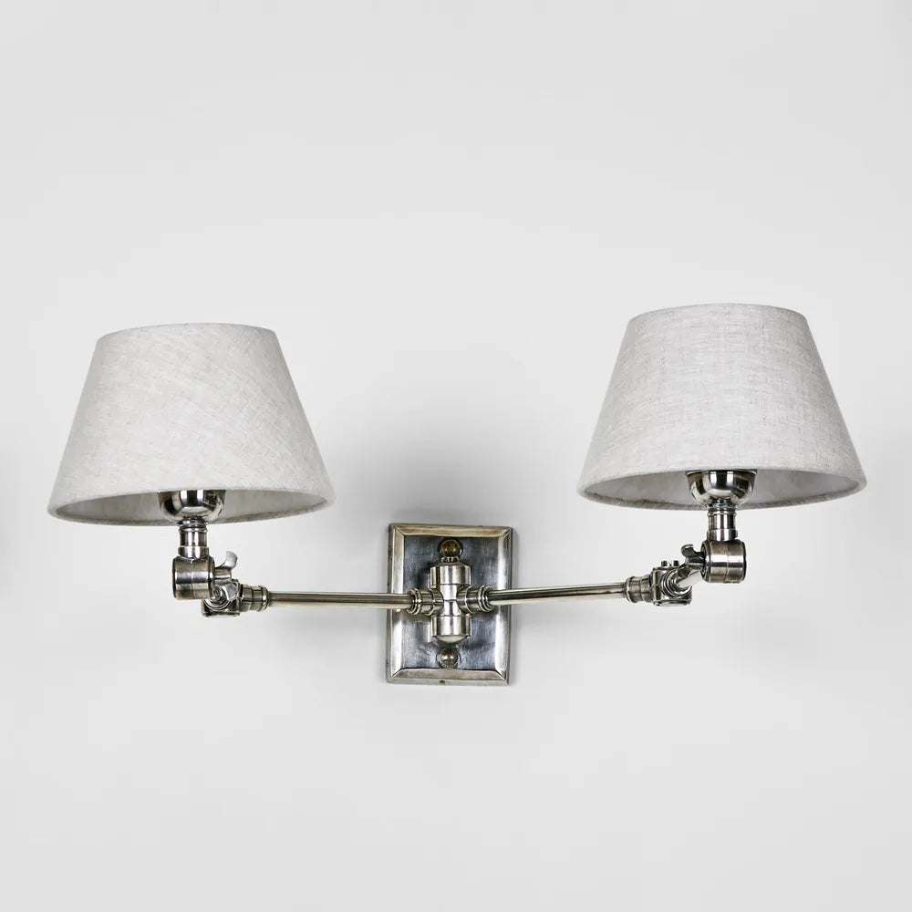 Worcester Wall Light Base Antique Silver