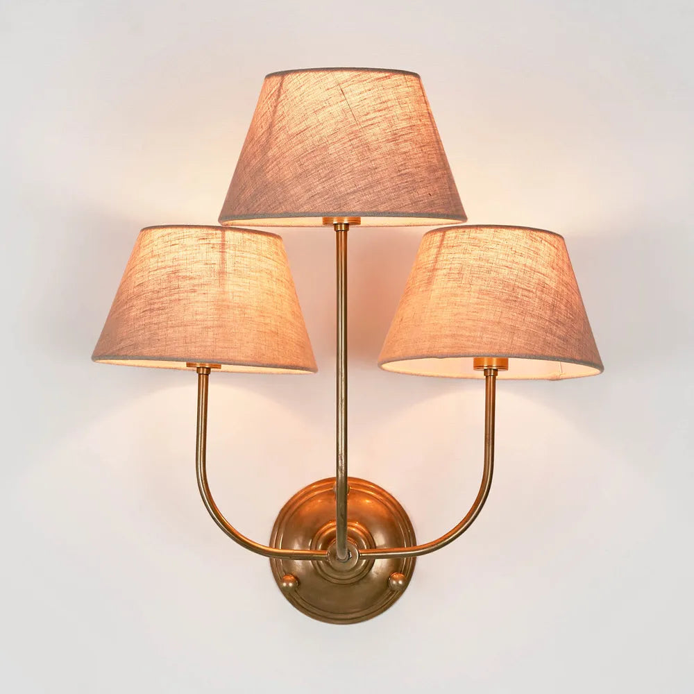 Trilogy Wall Light Base Brass