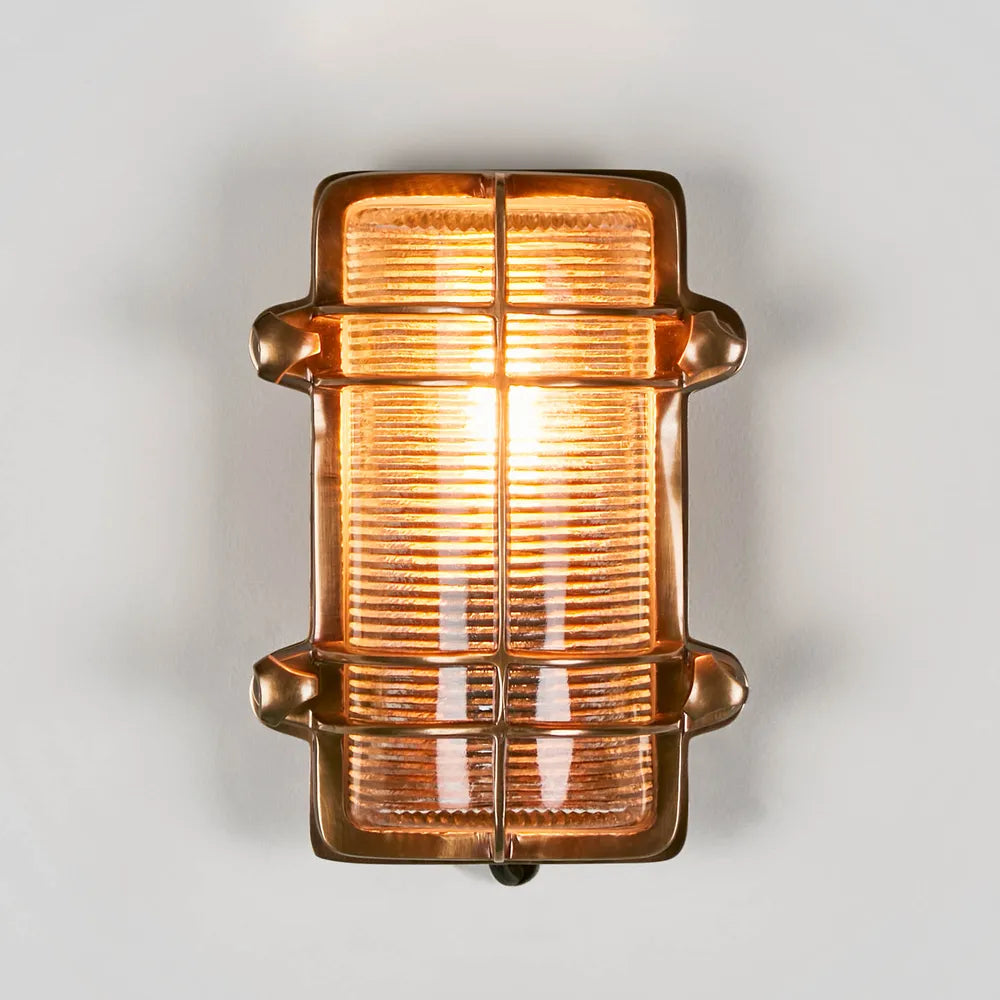 Harley Outdoor Wall Light Antique Brass