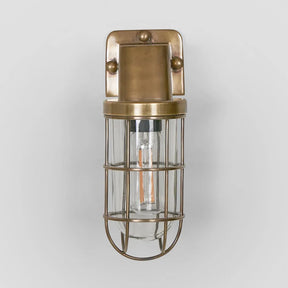 Royal London Outdoor Wall Light Antique Brass
